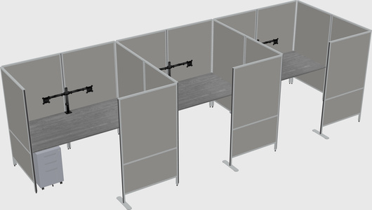 Flexible panel system with privacy