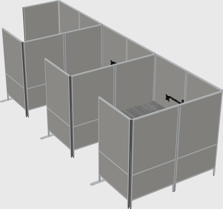 Flexible panel system with privacy