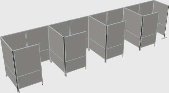 Small private panel system