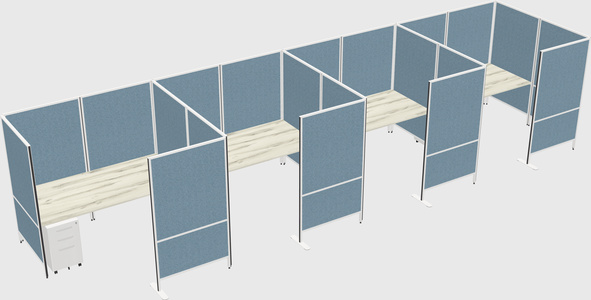 Flexible panel system with privacy