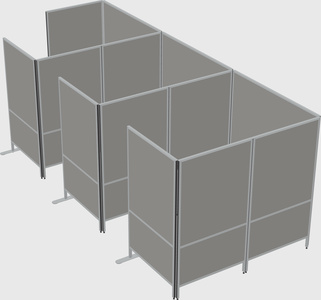 Flexible panel system with privacy