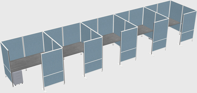 Flexible panel system with privacy