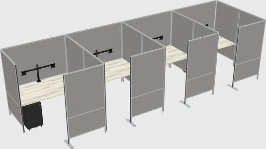 Flexible panel system with privacy