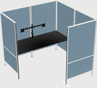 Flexible panel system with privacy