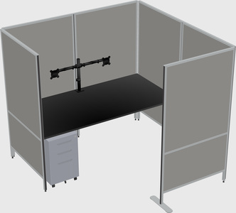 Système de panneaux flexibles avec confidentialité