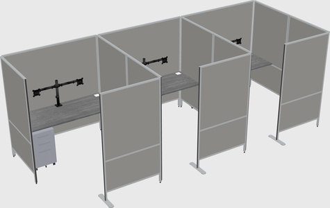 Flexible panel system with privacy