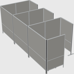 Flexible panel system with privacy