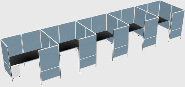 Flexible panel system with privacy