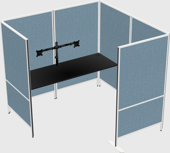 Flexible panel system with privacy