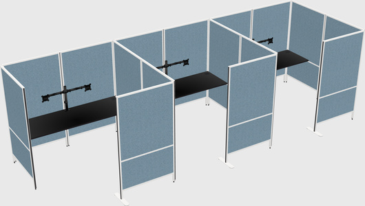 Flexible panel system with privacy