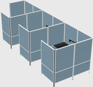 Flexible panel system with privacy