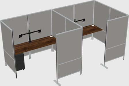 Flexible panel system with privacy