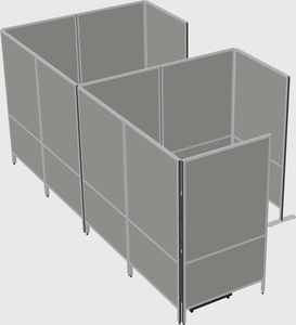 Flexible panel system with privacy