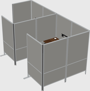 Flexible panel system with privacy