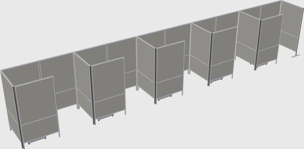 Small private panel system