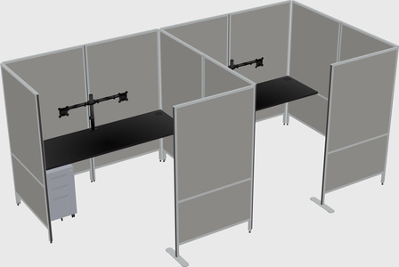 Flexible panel system with privacy