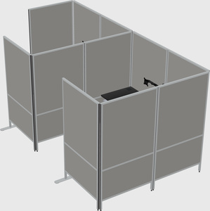 Flexible panel system with privacy