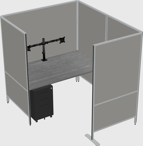 Flexible panel system with privacy