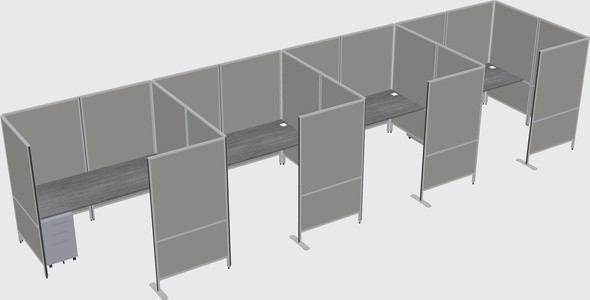 Flexible panel system with privacy