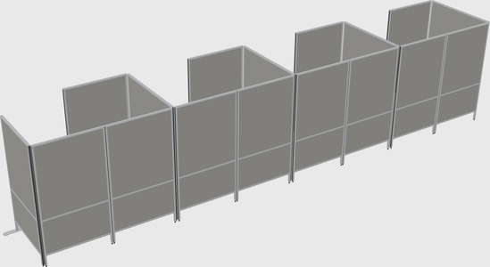 Small private panel system