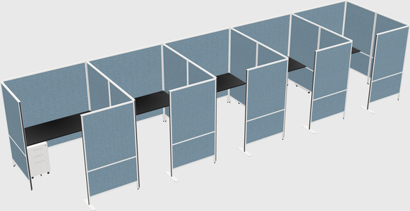 Flexible panel system with privacy