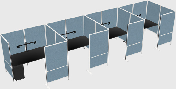 Flexible panel system with privacy