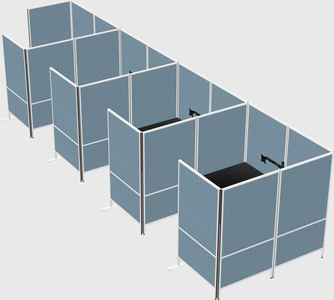 Flexible panel system with privacy