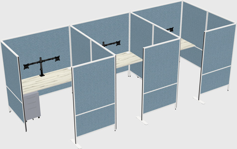 Flexible panel system with privacy