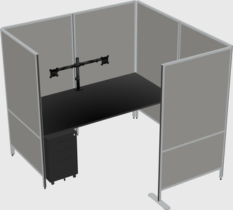 Flexible panel system with privacy