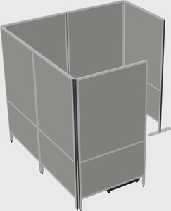 Flexible panel system with privacy