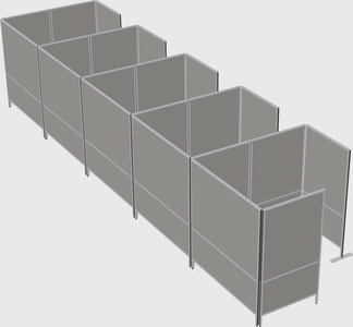 Flexible panel system with privacy