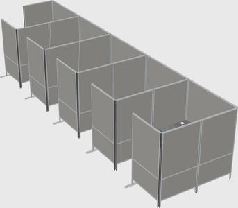 Flexible panel system with privacy