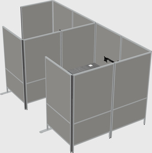 Flexible panel system with privacy