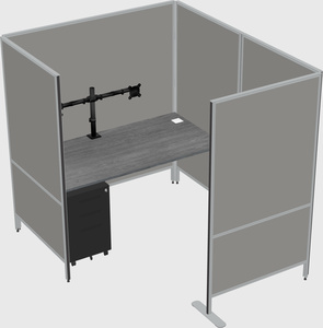 Flexible panel system with privacy