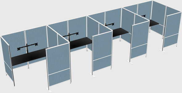 Flexible panel system with privacy