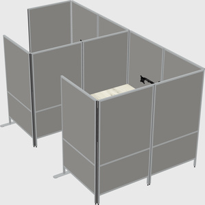 Système de panneaux flexibles avec confidentialité