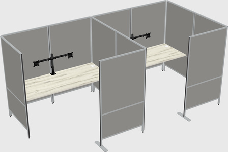 Flexible panel system with privacy