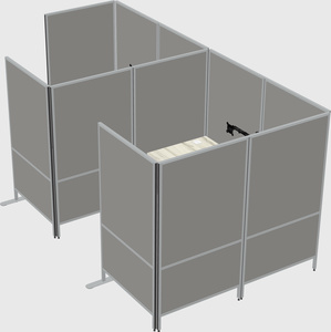 Flexible panel system with privacy