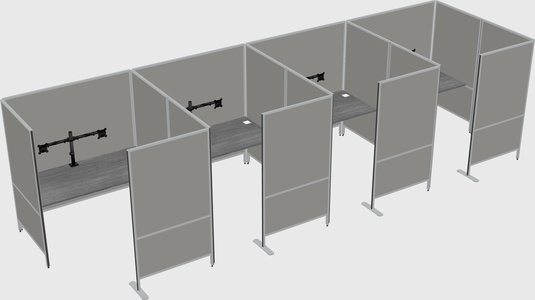 Flexible panel system with privacy