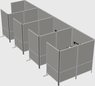 Flexible panel system with privacy