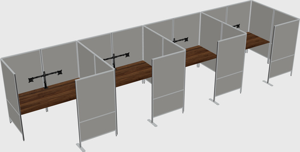 Flexible panel system with privacy