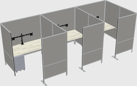 Flexible panel system with privacy