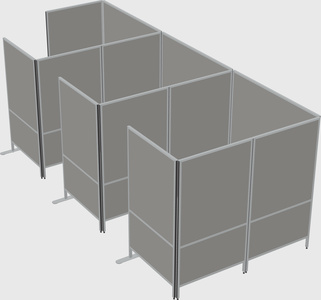 Flexible panel system with privacy