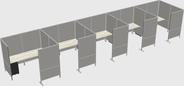 Flexible panel system with privacy