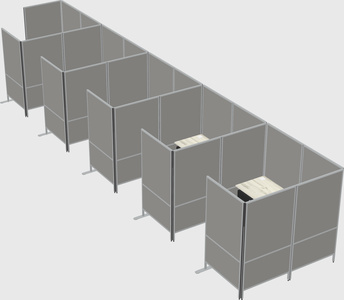 Flexible panel system with privacy