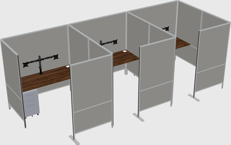 Flexible panel system with privacy