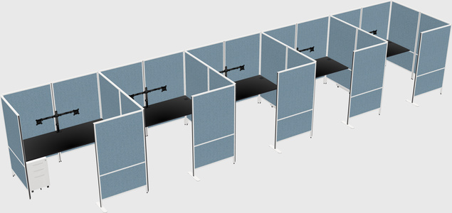 Flexible panel system with privacy