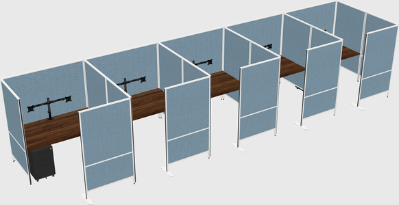 Flexible panel system with privacy