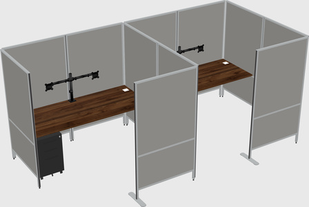 Flexible panel system with privacy