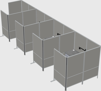 Flexible panel system with privacy